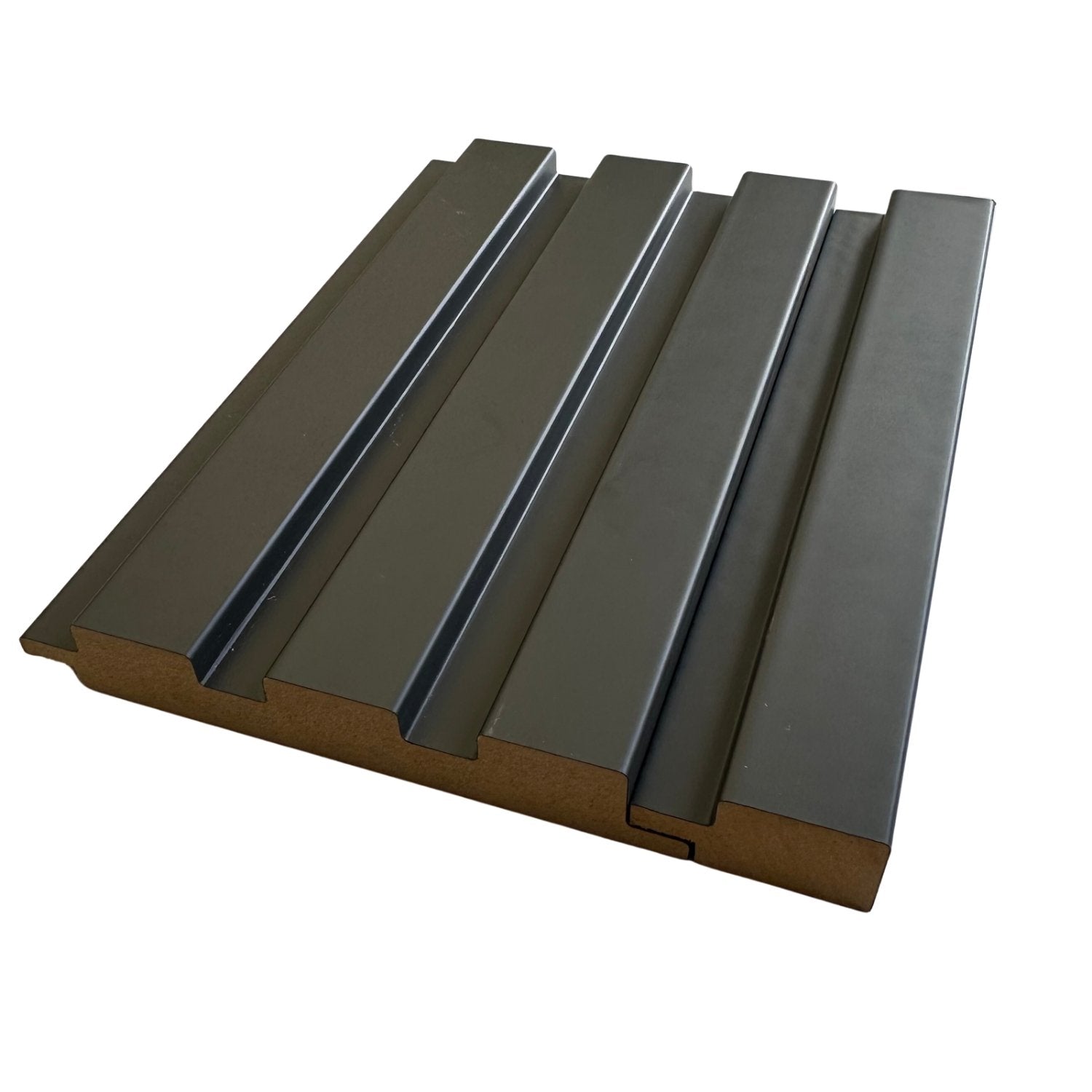 Matte Graphite Slat Wall Panels (FINISH PIECE) – Pannello